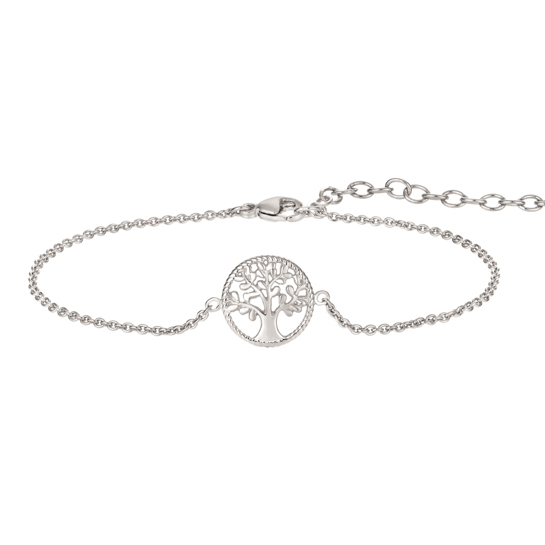 Bracelet with tree of life links in sterling silver (925)