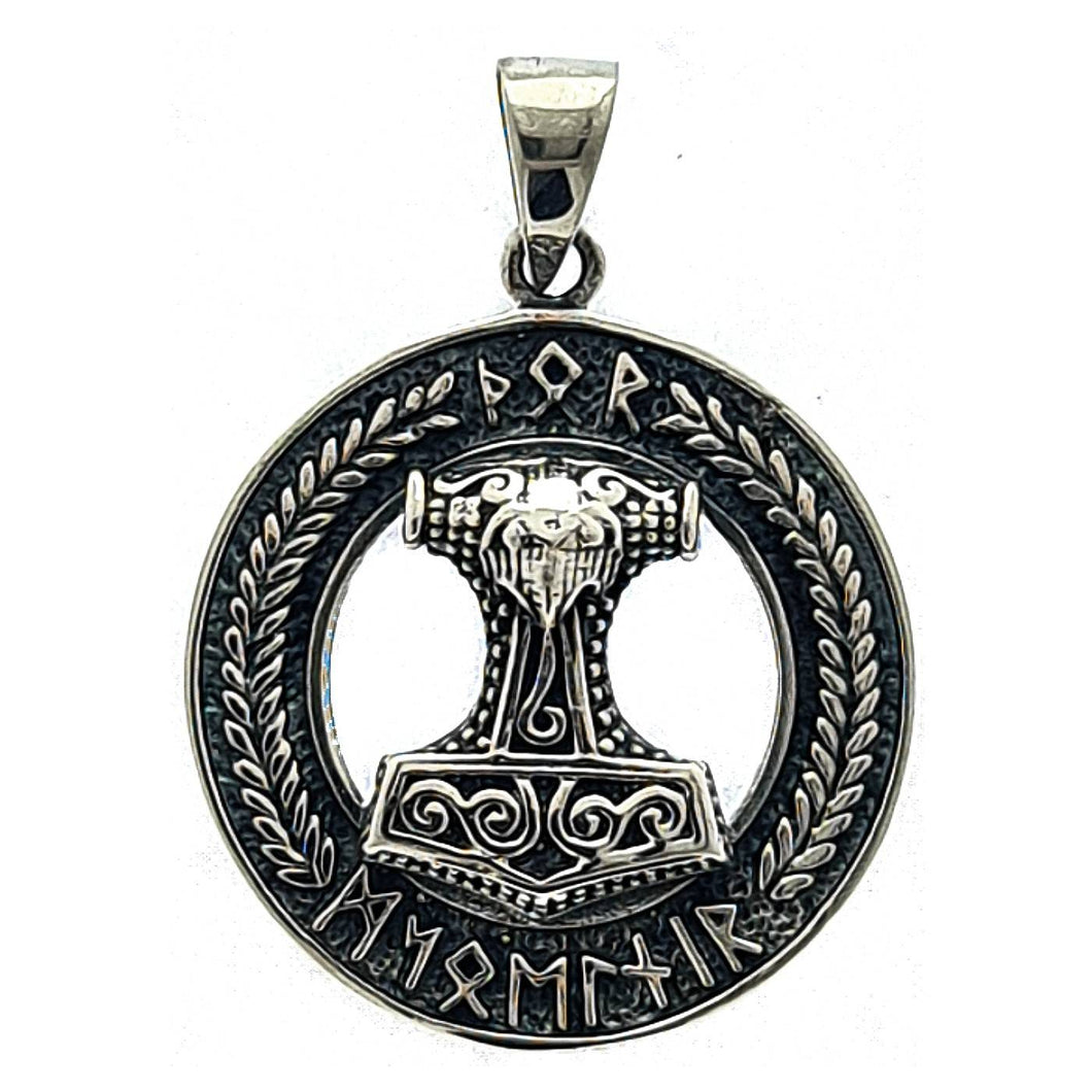 Thor's hammer pendant in sterling silver (925)