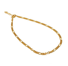 Load image into Gallery viewer, Ankle chain figaro gold-plated silver (925)
