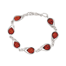 Load image into Gallery viewer, Bracelet Amber with Celtic pattern (925)
