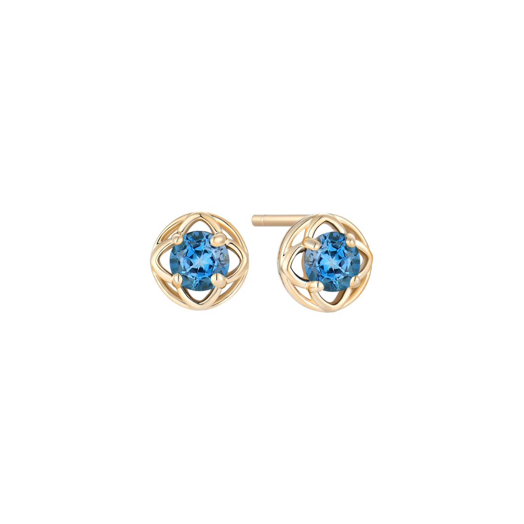 Stud earrings with 2.5 mm zirconia (333)