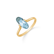 Load image into Gallery viewer, Necklace with blue topaz 8 kt. gold (333)
