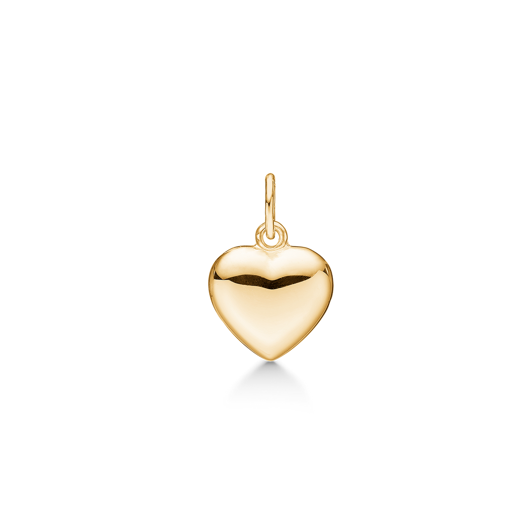 Heart by 8.5x8 mm in 8 kt. gold (333)