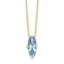 Load image into Gallery viewer, Necklace with blue topaz 8 kt. gold (333)
