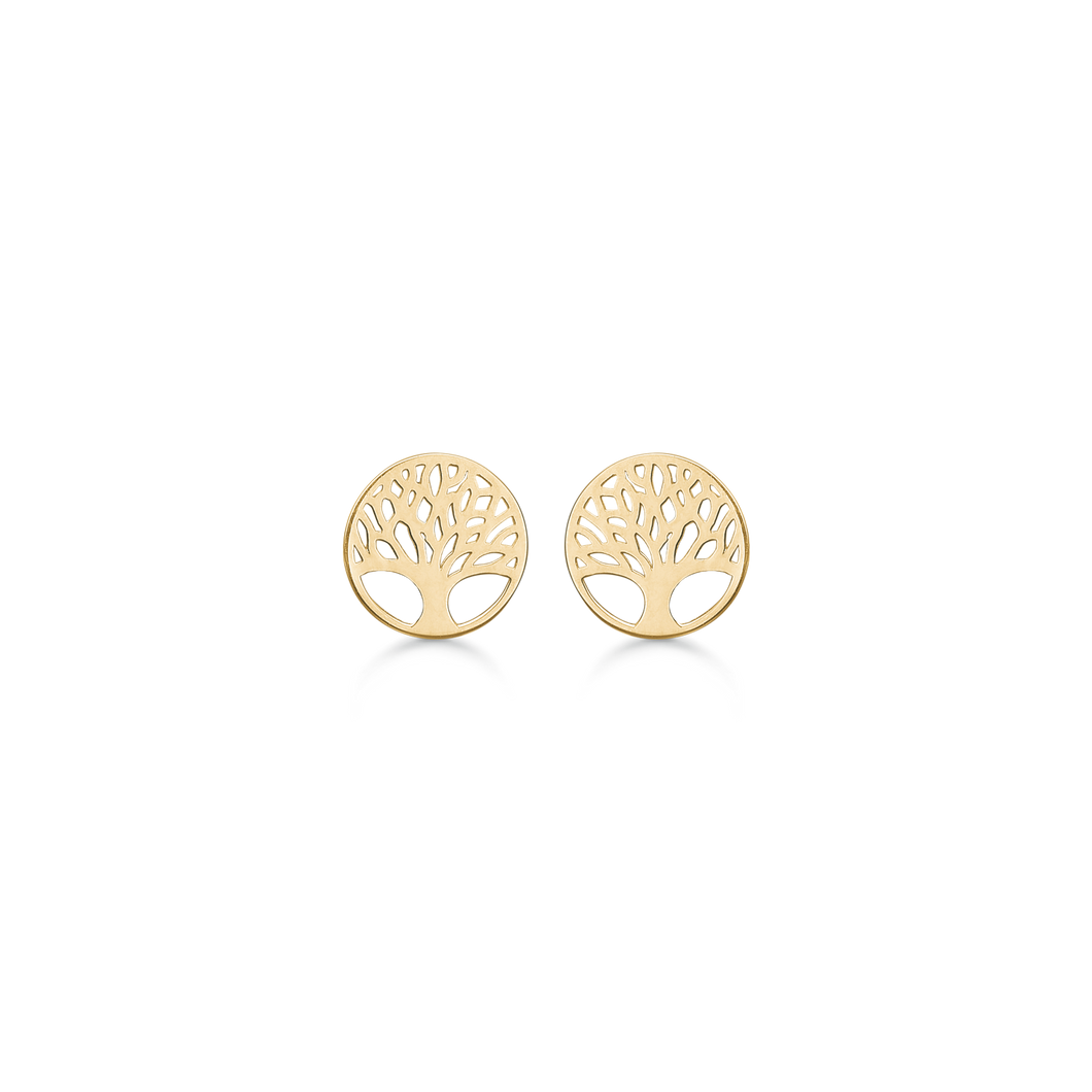 14 kt. guld Ørestikker Livets træ (585)