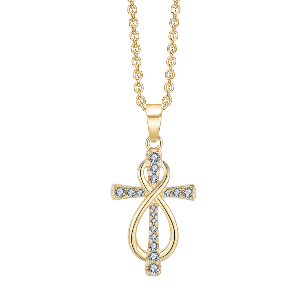 Cross with synth. zirconia (585)