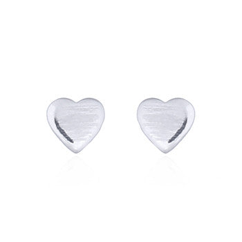 Pendant heart in smooth sterling silver (925)