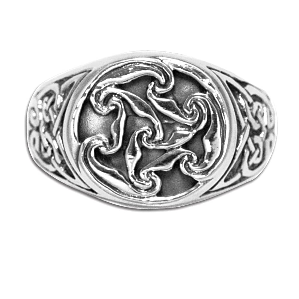 Ring with trinity in sterling silver (925)