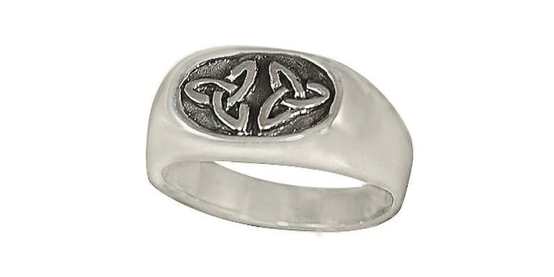Trinity signet ring med i sterlingsølv (925)