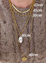 Indlæs billede til gallerivisning Flad sildeben 4,49 mm halskæde i sterlingsølv (925)
