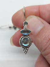 Load image into Gallery viewer, Earrings with Labradorite (925)
