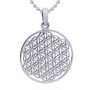 Pendant with flower of life symbol (925)