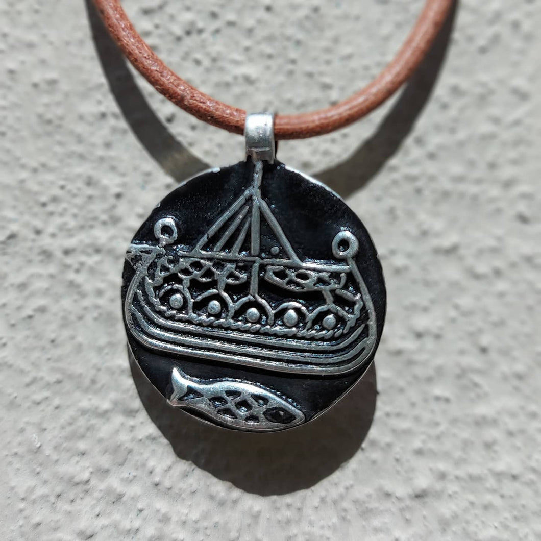 Pendant, Hedeby coin in sterling silver (925)