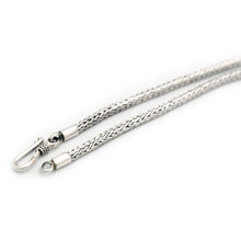 Load image into Gallery viewer, Herringbone 3mm chain with hook clasp, handmade (925)
