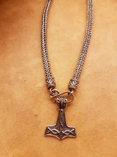 Load image into Gallery viewer, Thor&#39;s hammer 24x32mm pendant in sterling silver (925)
