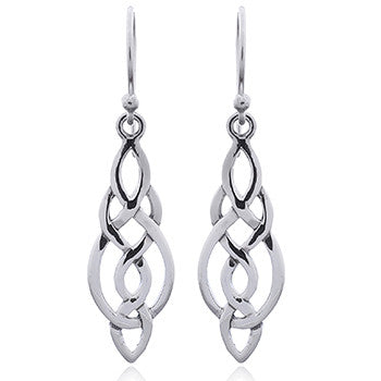 Celtic knot earrings sterling silver (925)