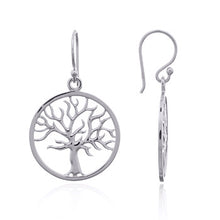 Load image into Gallery viewer, Yggdrasil earrings in sterling silver (925)
