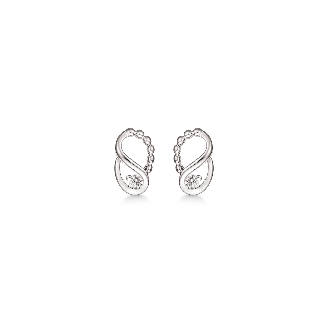 Earrings with zirconia (925)