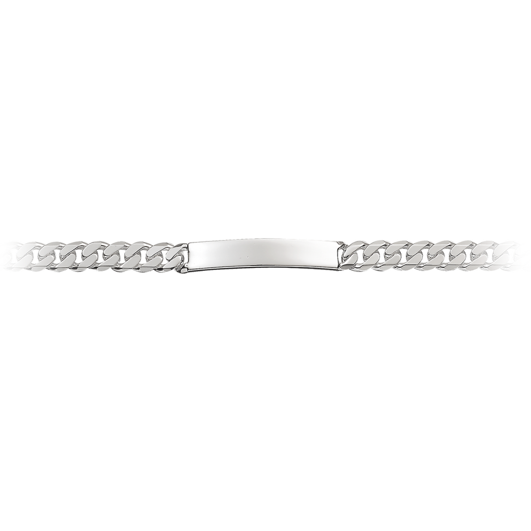 Bracelet with ID plate in sterling silver (925)