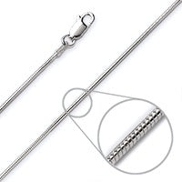 Load image into Gallery viewer, Snake chain 1.2 mm sterling silver (925)
