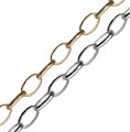 Load image into Gallery viewer, Oval pea chain 3.6x 6.3 mm in sterling silver (925)
