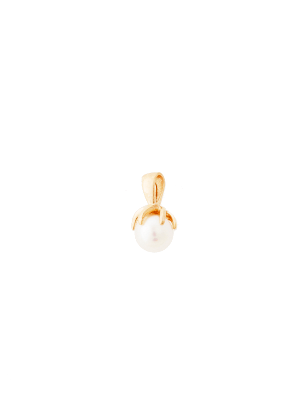 Lund Cph, Pendant with pearl in 8 kt. gold (333)