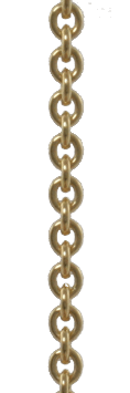 Round anchor chain 14 kt. gold 0.5/2.0 mm (585)