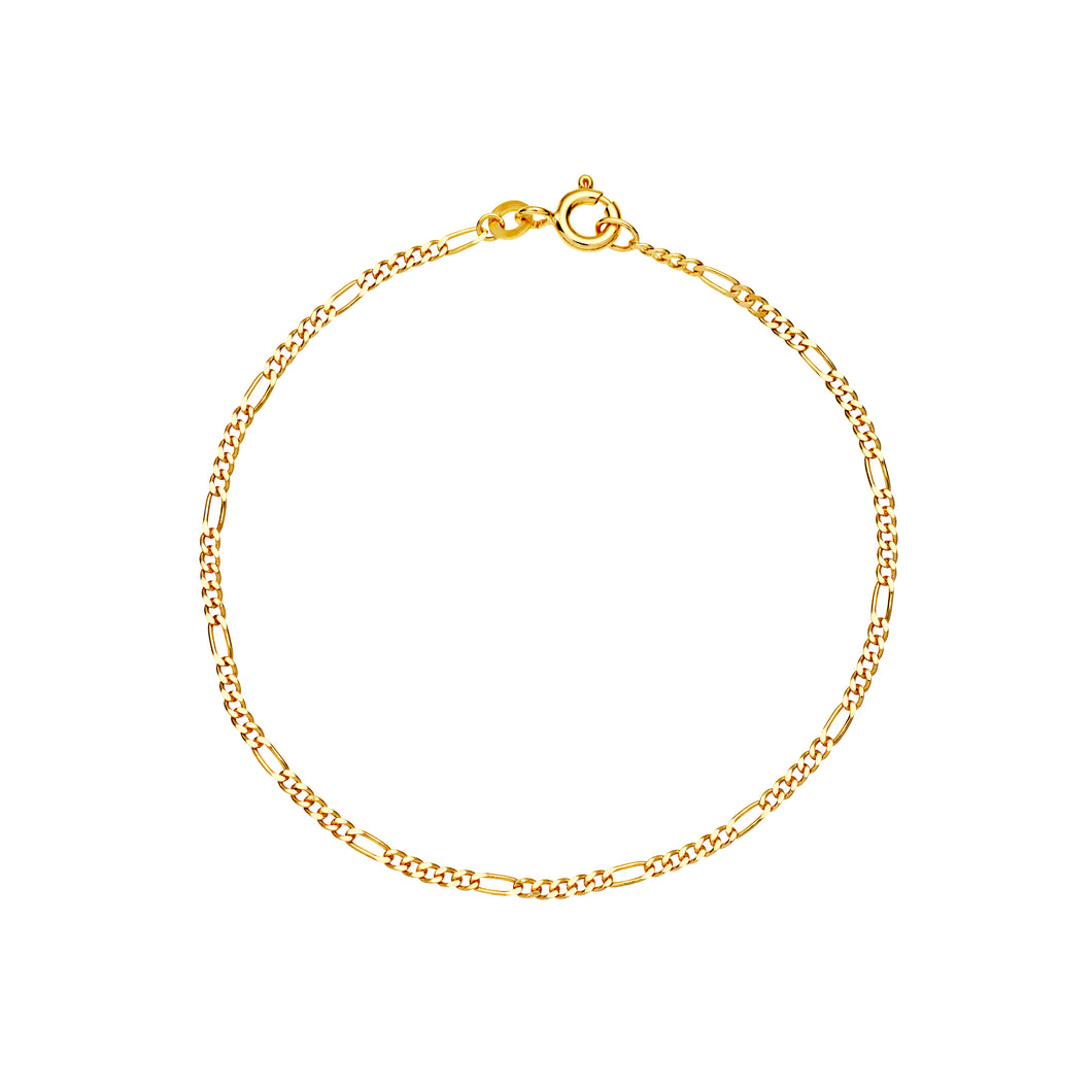 Lund Cph, Figaro bracelet 8 kt. gold (333)