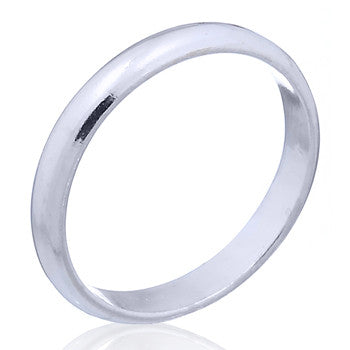 Ring 3 mm in plain sterling silver (925)