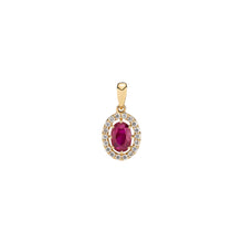 Load image into Gallery viewer, Lund Cph, ring in 14 kt. gold with Ruby and diamonds (585)
