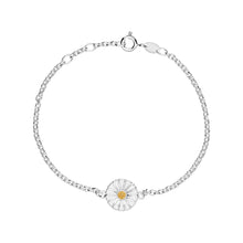 Load image into Gallery viewer, Daisy necklace 18 mm flower on anchor chain 42-45-48 cm (925)
