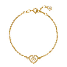 Load image into Gallery viewer, Marguerit Necklace 7.5mm with 15mm twisted heart on anchor chain 45-48cm (925)
