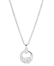 Load image into Gallery viewer, Daisy necklace 2x5 &amp; 1x7x5mm with leaves on anchor chain 45-48cm (925)

