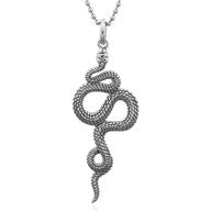 Pendant with snake motif in sterling silver (925)