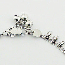 Load image into Gallery viewer, Ankle chain in oxidized sterling silver (925)
