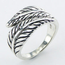Load image into Gallery viewer, Ring leaf motif in sterling silver (925)
