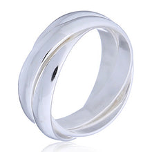 Load image into Gallery viewer, Ring 3 in one in sterling silver (925)
