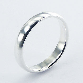 Ring in 4 mm plain sterling silver (925)