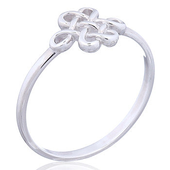 Ring Celtic shield knot in sterling silver (925)