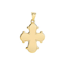Load image into Gallery viewer, Lund Cph, Daymark cross with smooth back 18x16 mm pendant in 14 kt. gold (585)
