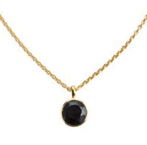 Lieblings, Aia, Necklace in gold-plated sterling silver with Black onyx (925)