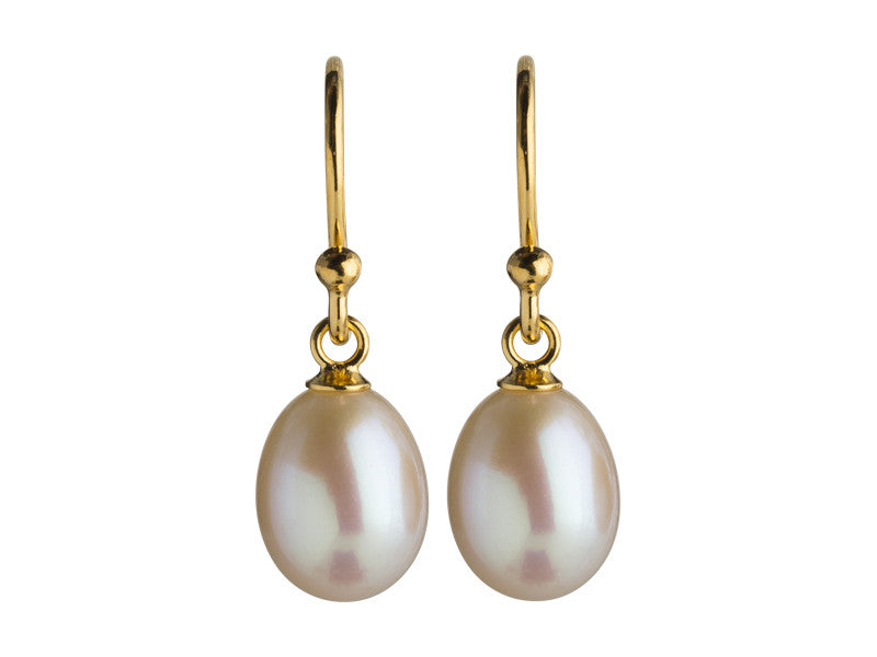 Lieblings, Earring with 8 - 8.5 mm white freshwater pearl (925)