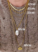 Indlæs billede til gallerivisning Halskæde oval ærtekæde 3,6x 6,3 mm i sterlingsølv (925)

