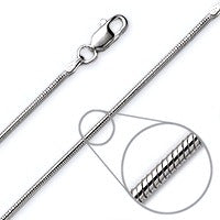 Snake chain 1.5 mm sterling silver (925)
